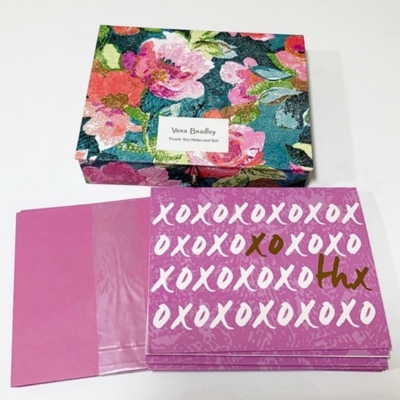 Vera Bradley Other - Vera Bradley thank you notecard set floral box